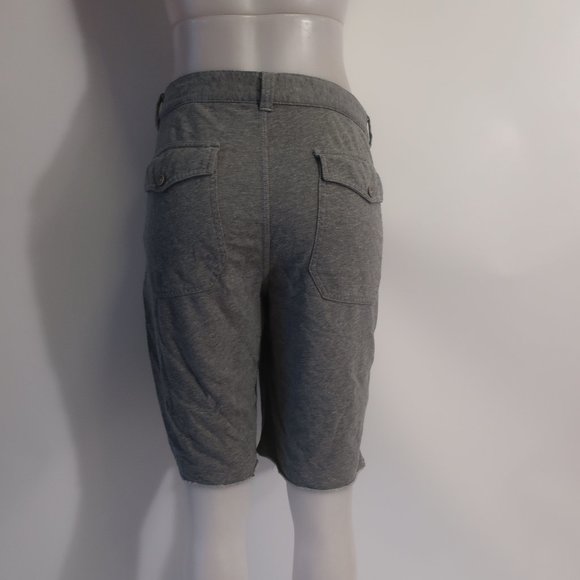 Mens John Varvatos Gray Cotton Blend Flat Front Shorts L * - Picture 5 of 7